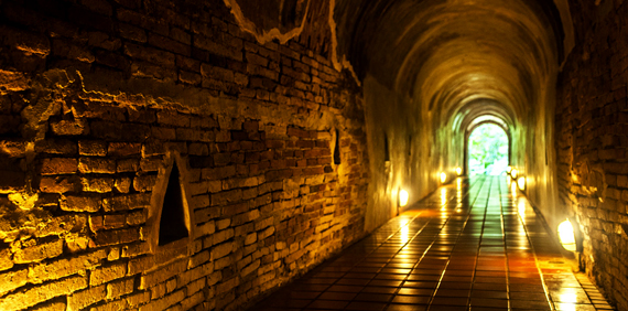 Los tuneles del Wat U Mong. Chiang Mai